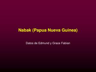 Nabak (Papua Nueva Guinea)
