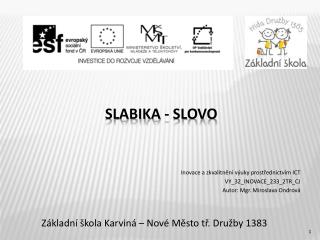 Slabika - slovo