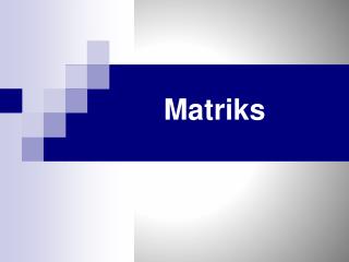 Matriks