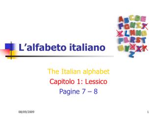 L’alfabeto italiano