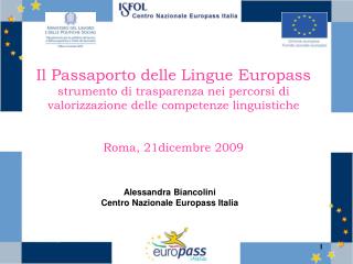 Alessandra Biancolini Centro Nazionale Europass Italia