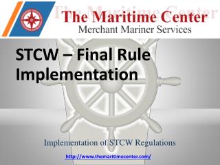 STCW – Final Rule Implementation