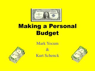 Making a Personal Budget