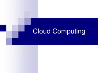 Cloud Computing