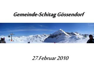 Gemeinde-Schitag Gössendorf