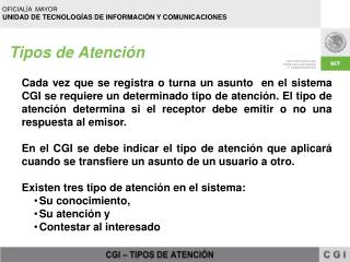 Tipos de Atención