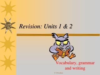Revision: Units 1 &amp; 2