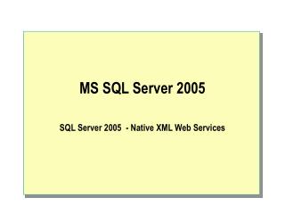 MS SQL Server 2005