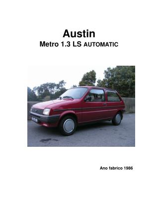 Austin Metro 1.3 LS AUTOMATIC