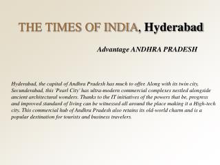 THE TIMES OF INDIA , Hyderabad