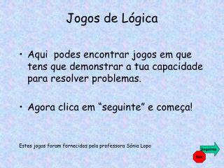 Jogos de Lógica