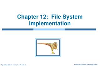 Chapter 12: File System Implementation