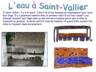 L'eau à Saint-Vallier