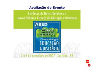 Avaliação do Evento