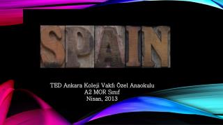TED Ankara Koleji Vakfı Özel Anaokulu A2 MOR Sınıf Nisan, 2013