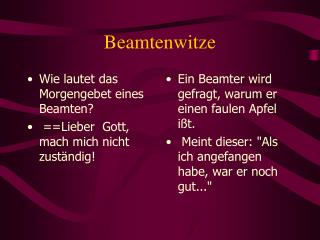 Beamtenwitze