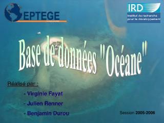 Base de données &quot;Océane&quot;