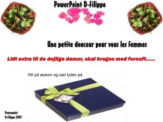 Klil på æsken og sæt lyden på .