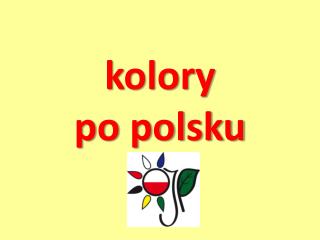 kolory po polsku