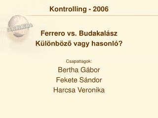 Kontrolling - 200 6