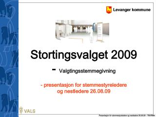 Forhåndsstemming og valgkort