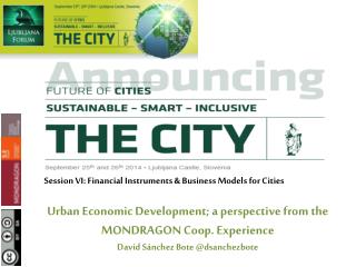 Session VI: Financial Instruments &amp; Business Models for Cities