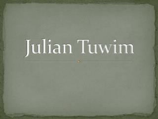 Julian Tuwim