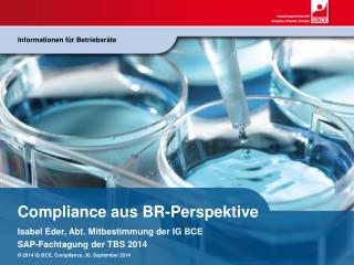 Compliance aus BR-Perspektive