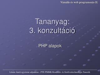 PHP alapok