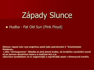 Západy Slunce