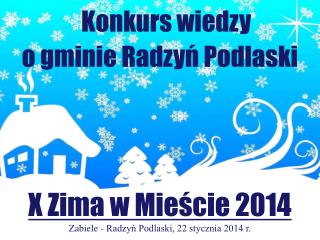Konkurs wiedzy o gminie Radzyń Podlaski