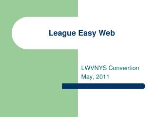 League Easy Web