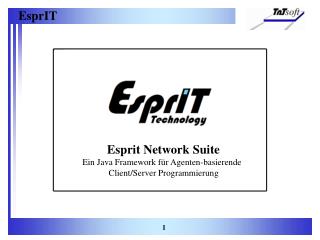 Esprit Network Suite Ein Java Framework für Agenten-basierende Client/Server Programmierung