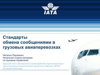 ИАТА: Всемирная ассоциация авиакомпаний Основана в 1945 году
