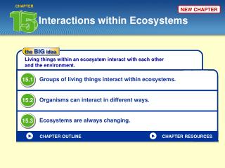 Interactions within Ecosystems