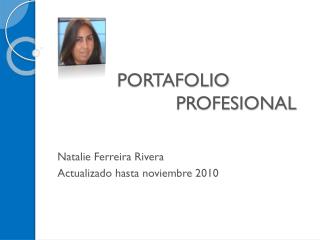 PORTAFOLIO PROFESIONAL