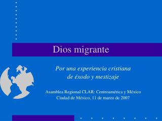 Dios migrante