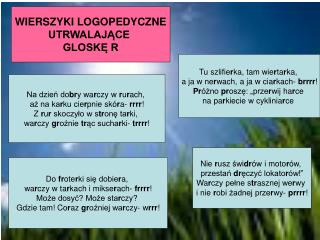 Na dzień do br y wa r czy w r u r ach, aż na ka r ku cie r pnie skó r a- rrrr !