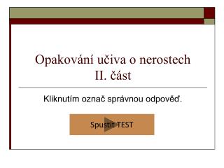 Opakování učiva o nerostech II. část