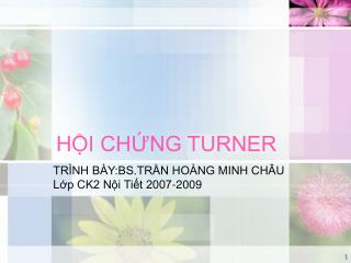 HỘI CHỨNG TURNER