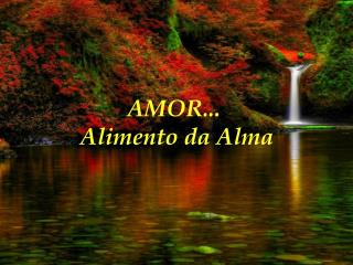 AMOR... Alimento da Alma