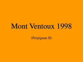Mont Ventoux 1998