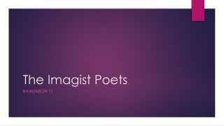 The Imagist Poets
