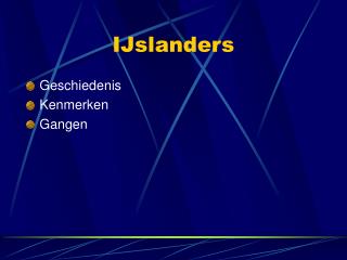 IJslanders