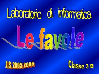 Le favole