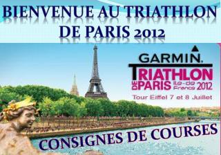 BIENVENUE AU TRIATHLON DE PARIS 2012