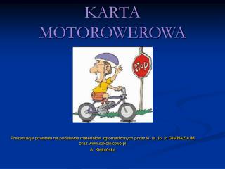 KARTA MOTOROWEROWA