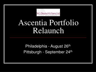 Ascentia Portfolio Relaunch