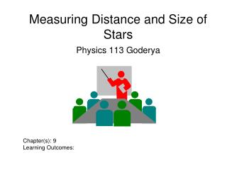 Measuring Distance and Size of Stars