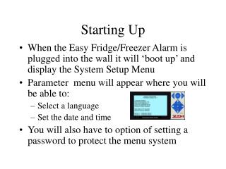 Starting Up